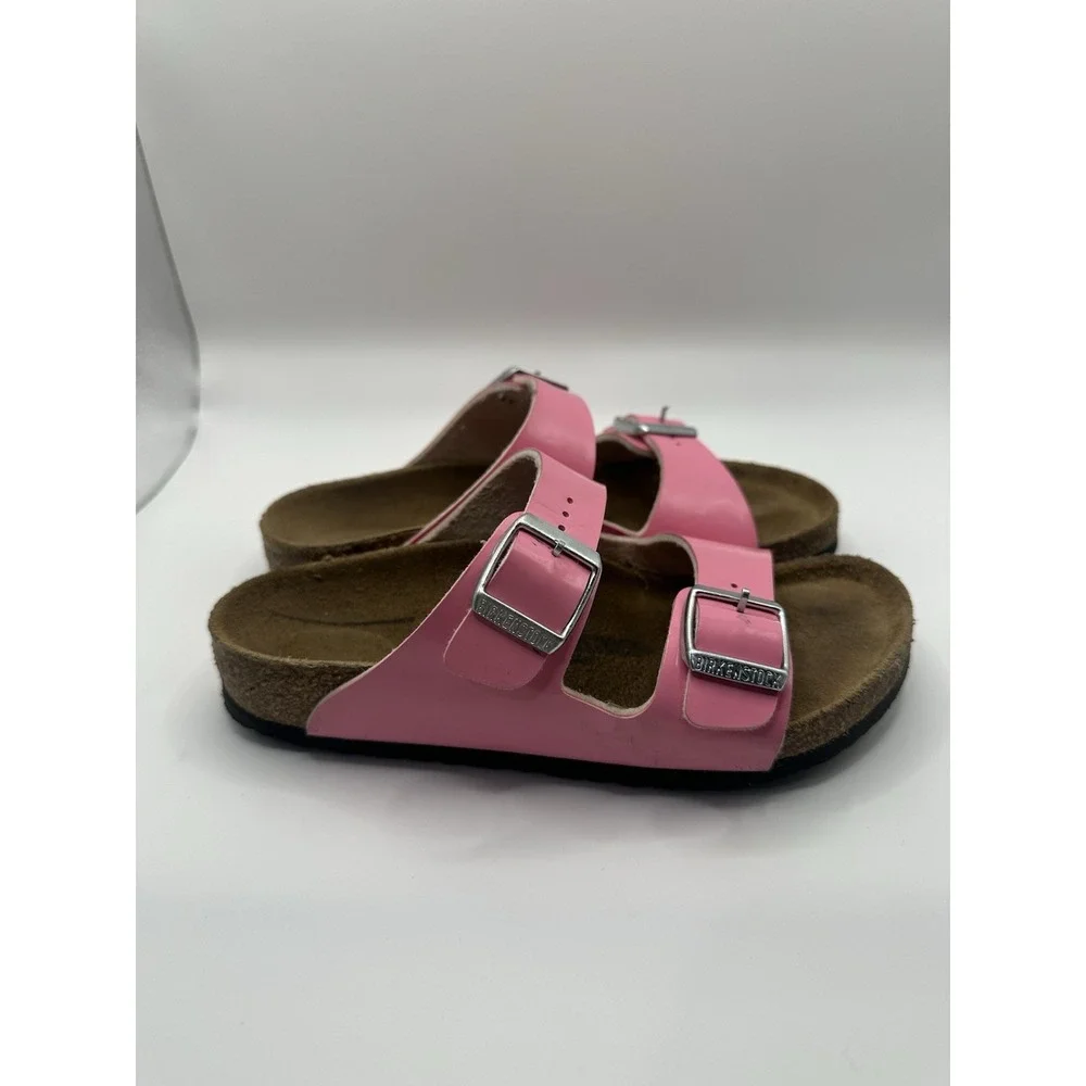 Birkenstock Arizona Patent Candy Pink Girls 1